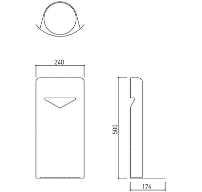 神栄ホームクリエイト 消火器ボックス SK-FEB-FG220C【据置き･コーナー兼用型, 消火器スタンド・ケース, 防災用品・グッズ, SHINKYOWA , SHINYEI】