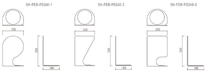 神栄ホームクリエイト 消火器ボックス SK-FEB-FG340-1/-2/-3【据置き･コーナー兼用型, 消火器スタンド・ケース, 防災用品・グッズ, SHINKYOWA , SHINYEI】