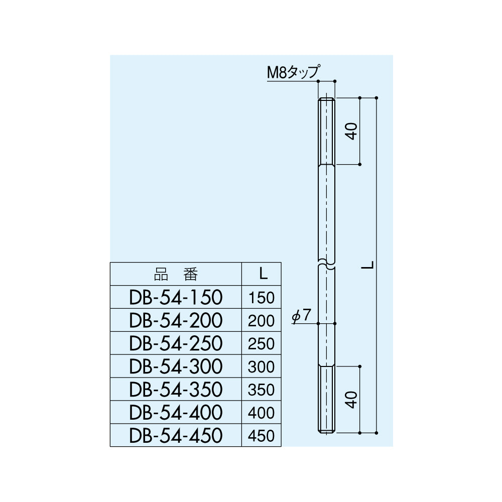 DB-54｜フランス落とし用 ロッド棒｜シブタニ（SYS） – イブニーズ.com- 建築金物・資材、サッシ金物の販売・専門店 -