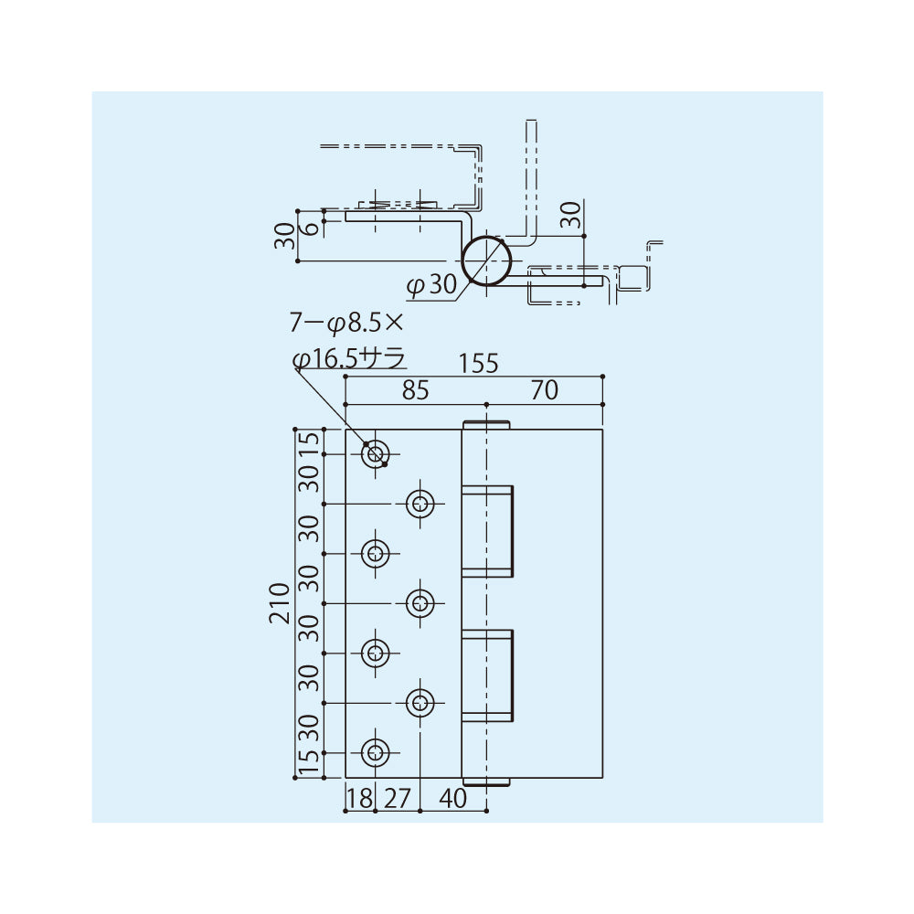 DH-340S-1｜重量用丁番｜シブタニ（SYS） – イブニーズ.com- 建築金物