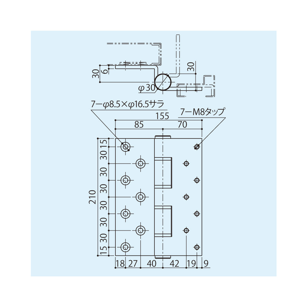 DH-340S-1T｜重量用丁番｜シブタニ（SYS） – イブニーズ.com- 建築金物