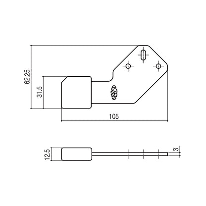 シブタニ 戸当たり LC-441 【トイレブース用金物, ラバトリー金物, SYS】