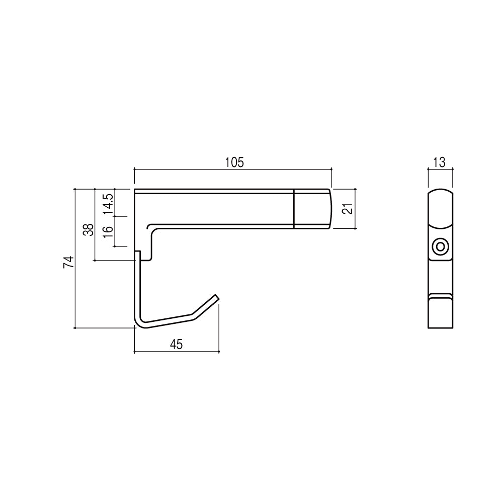 シブタニ 戸当たり LC-60V-1 【トイレブース用金物, ラバトリー金物, SYS】