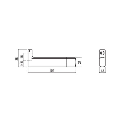 シブタニ 戸当たり LC-60V 【トイレブース用金物, ラバトリー金物, SYS】