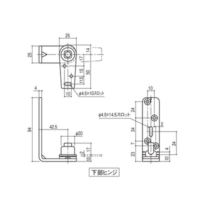 シブタニ グレビティヒンジ LH-761 【枠取り付け用, 中心吊り, トイレブース用金物, ラバトリー金物, SYS】