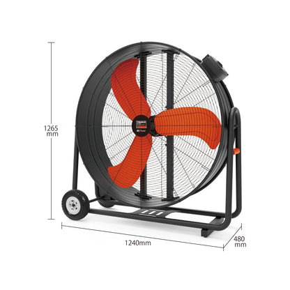 トラスコ中山 大型工場扇 DF-105【ハネ径 約105cm, 全閉式DCモーター, ジェネラルファン・ビッグ,大型扇風機, ビッグファン, TRUSCO】