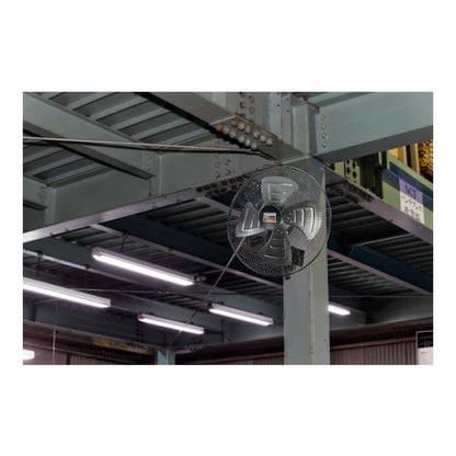 トラスコ中山 工場扇 ジェネラルファン TFBA-45W-BK【壁掛けタイプ, アルミハネ径 45cm, 全閉式DCモーター, 扇風機, ファン, TRUSCO】