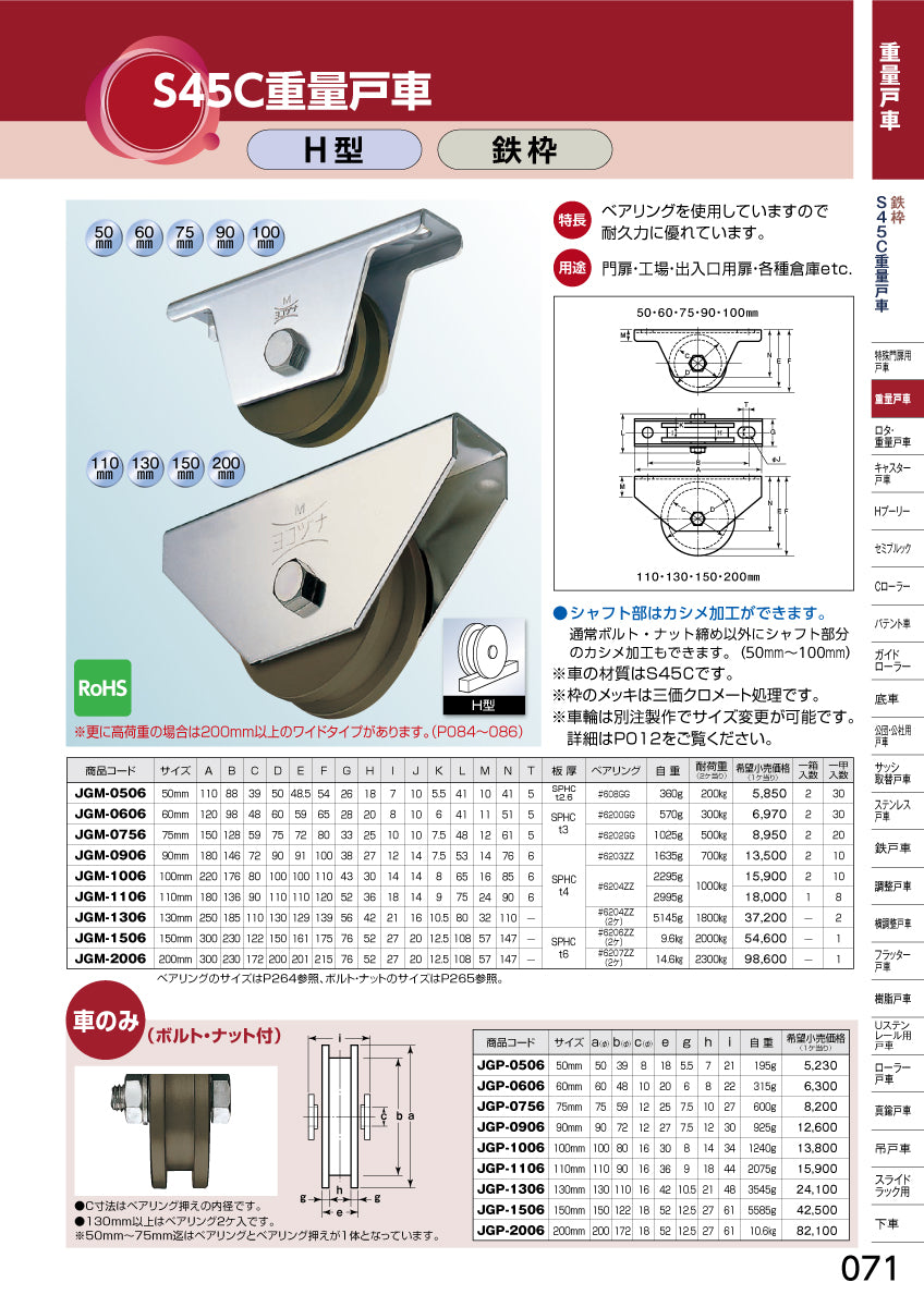 NPA-7（定尺 L=3000mm）｜引き戸用タイトゴム｜ホクシヨー