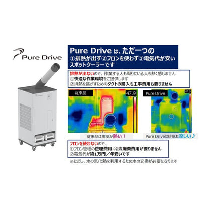 ブラザーエンタープライズ  排熱レス＆フロンレススポットクーラー ZEA132901 PureDrive