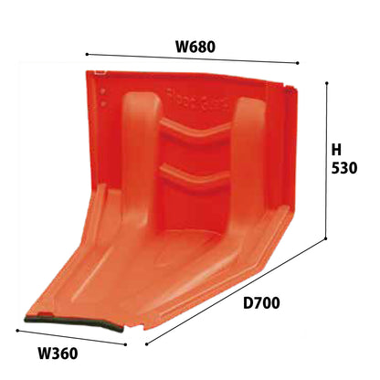 フジ鋼業 簡易型止水板 フロードガード FN50（内湾曲板）