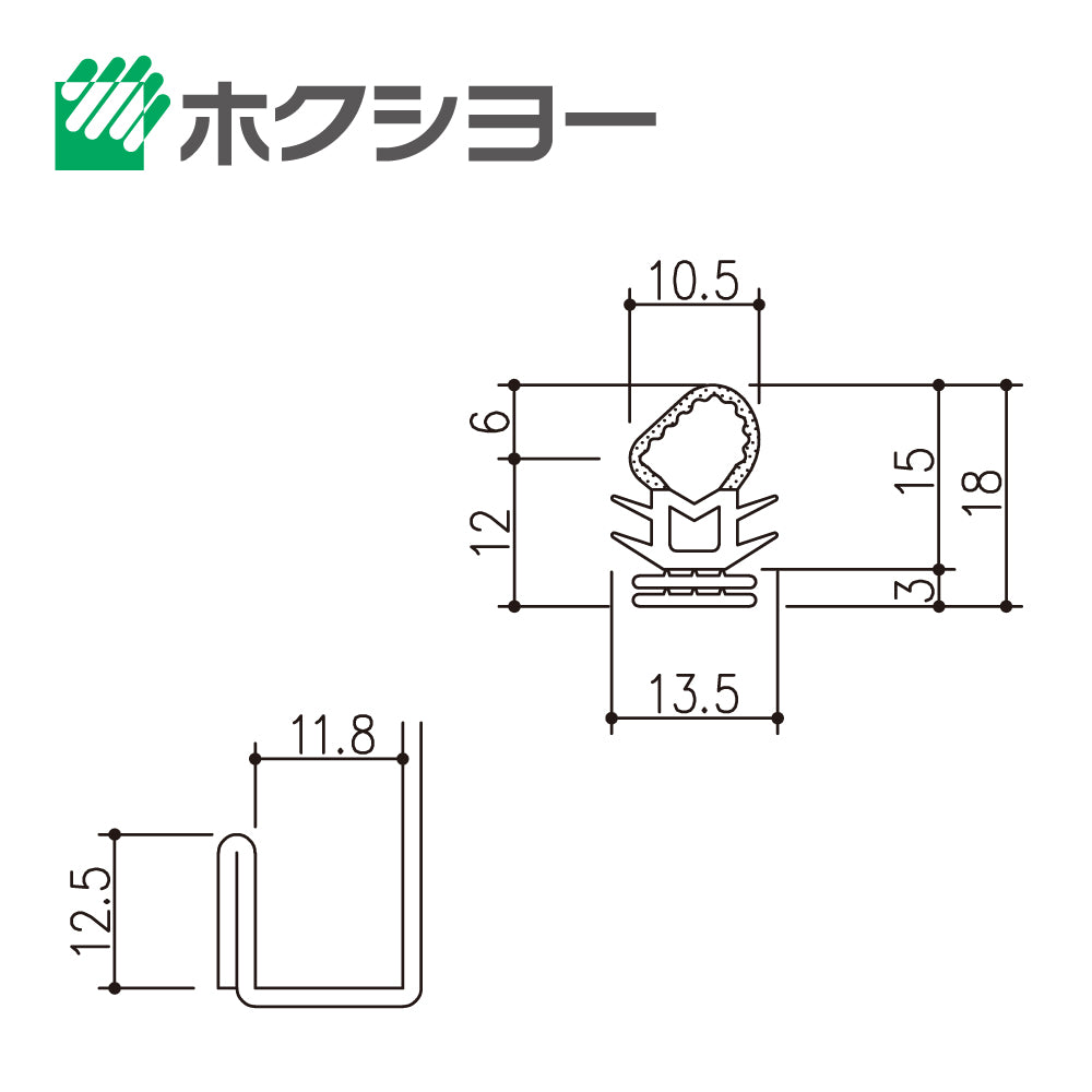 AZ-108（オーダーカット・切り売り）｜エアタイトゴム｜ホクシヨー 