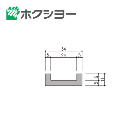 ホクシヨー エアタイトゴム HC-32 （定尺 L=3000mm）