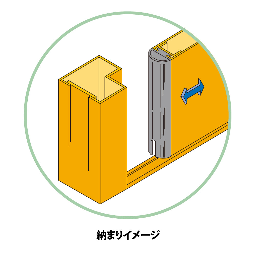 NPA-4（定尺 L=3000mm）｜引き戸用タイトゴム｜ホクシヨー（ホクショー 