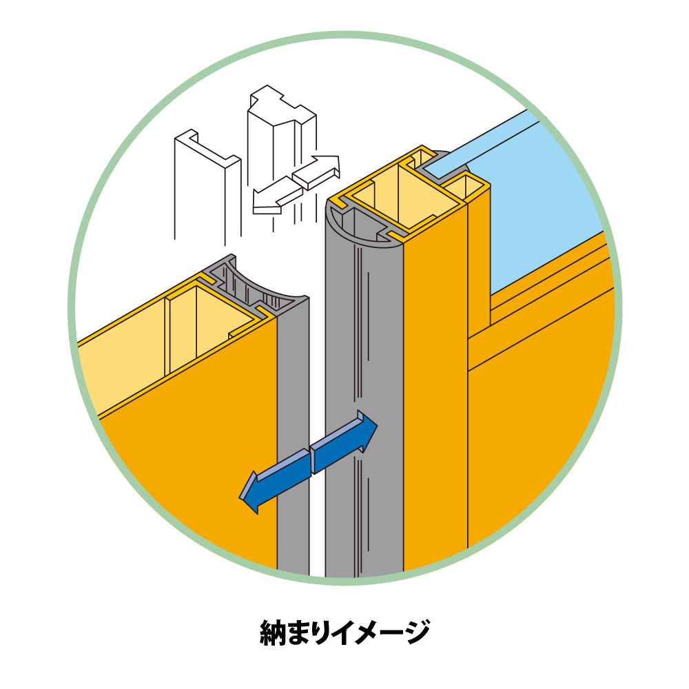 NPA-4（定尺 L=3000mm）｜引き戸用タイトゴム｜ホクシヨー（ホクショー 