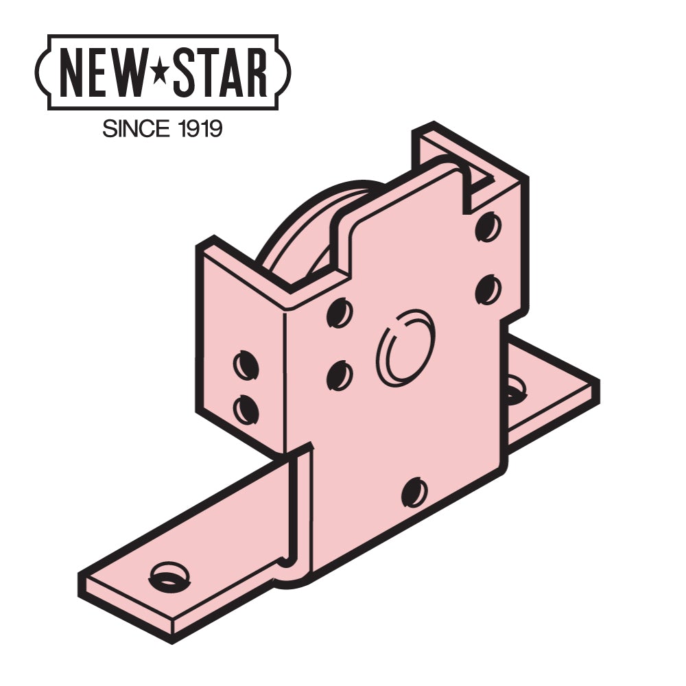 NEWSTAR（ニュースター） 引戸クローザー 6型（浴室用・標準枠用）用部品 戸尻側ハンガー